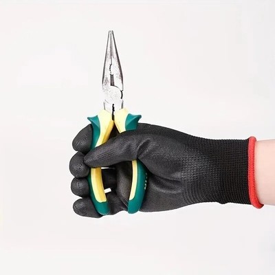 10 Pairs Durable Safety Gloves - Anti-Slip, Wear-Resistant, ESD Protection [
