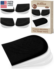 2 Pairs 3 Layer Corrective Insoles for Supination Overpronation Correction, Adhe