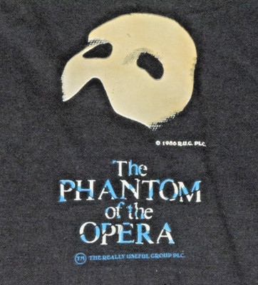 Vintage T-Shirt Phantom Of The Opera Single Stitch Size M Screen Stars c.1986