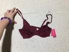 NEW Xhilaration T-Shirt Bra 34C Unlined Boysenberry Red Underwired