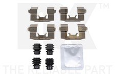 Zubehörsatz Scheibenbremsbelag NK 7925124 für FORD FIESTA 6 CB1 CCN Van EcoBoost