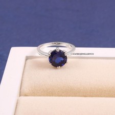 Blue Sapphire Ring, Birthstone Ring, Anniversary Ring, Lab Created Sapphire