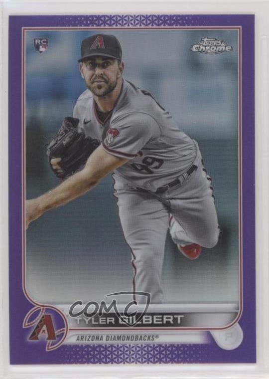 2022 Topps Chrome Purple Refractor 241/250 Tyler Gilbert #65 Rookie RC 11pj