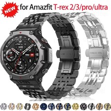 Stainless Steel Strap For Huami Amazfit T-Rex 3 /2 /T-Rex /Pro /Ultra Wrist Band