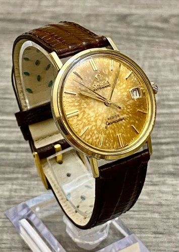 OMEGA Seamaster DeVille MIRACLE PATINA very rare MEISTER dial, Gold bezel