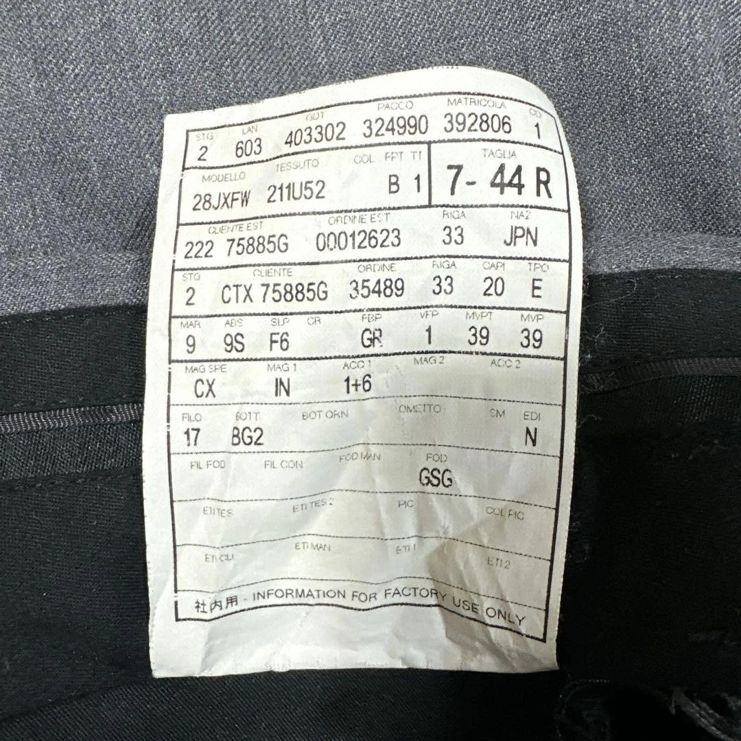 Tuta Gucci grigia 7 44 R set superiore e inferiore