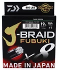 Daiwa J-Braid FUBUKI x8 Braided Fishing Line - Dark Green - 19lb 300m (330yd)