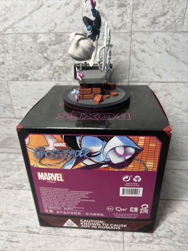 Ghost Spider Q FIG MARVEL NEW Collectible Statue 84 Diorama By Quantum Mechanic - 第 3/5 張圖片