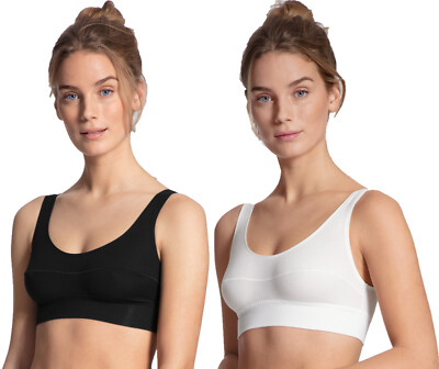 Calida 3x Bustier XS - L weiß schwarz 02138 BH ohne Bügel Top BHs Bustiers Damen