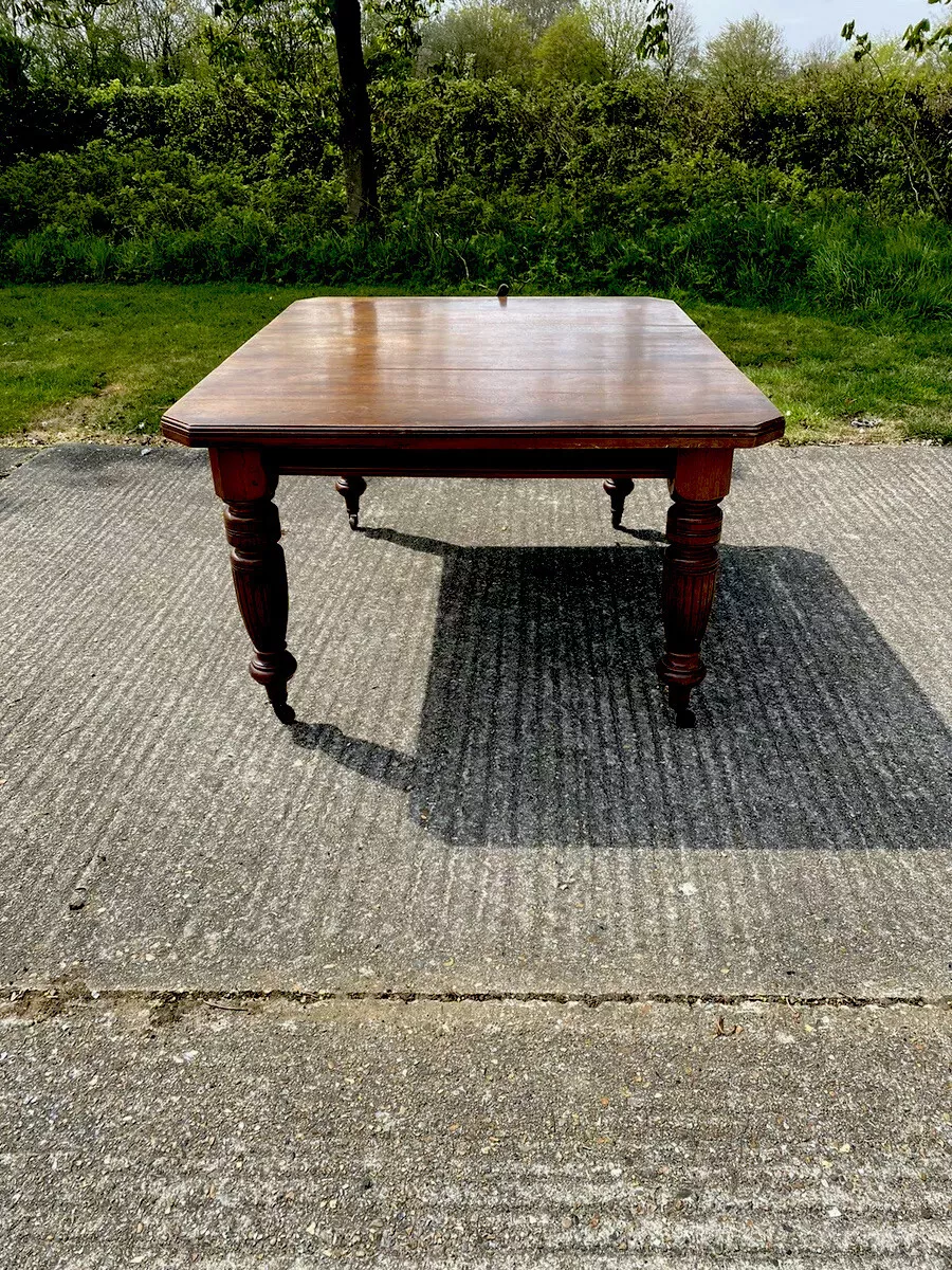 Victorian oak 2024 extending dining table