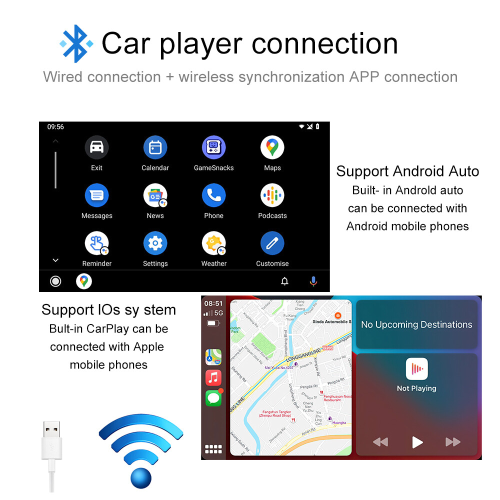 For Vauxhall/Opel Astra Corsa Apple Carplay Car Radio Stereo GPS NAVI