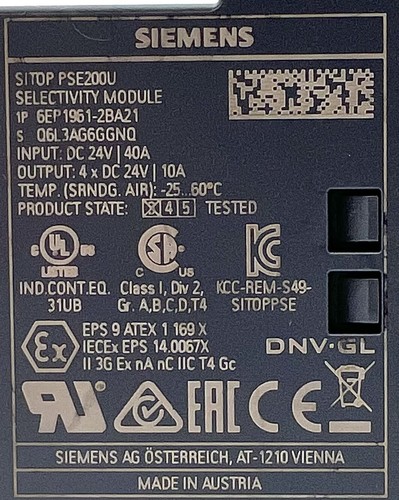 Siemens SITOP PSE200U 6EP1961-2BA21 PS:3 Selektivitätsmodul 4-kanalig -used- - Bild 3 von 8