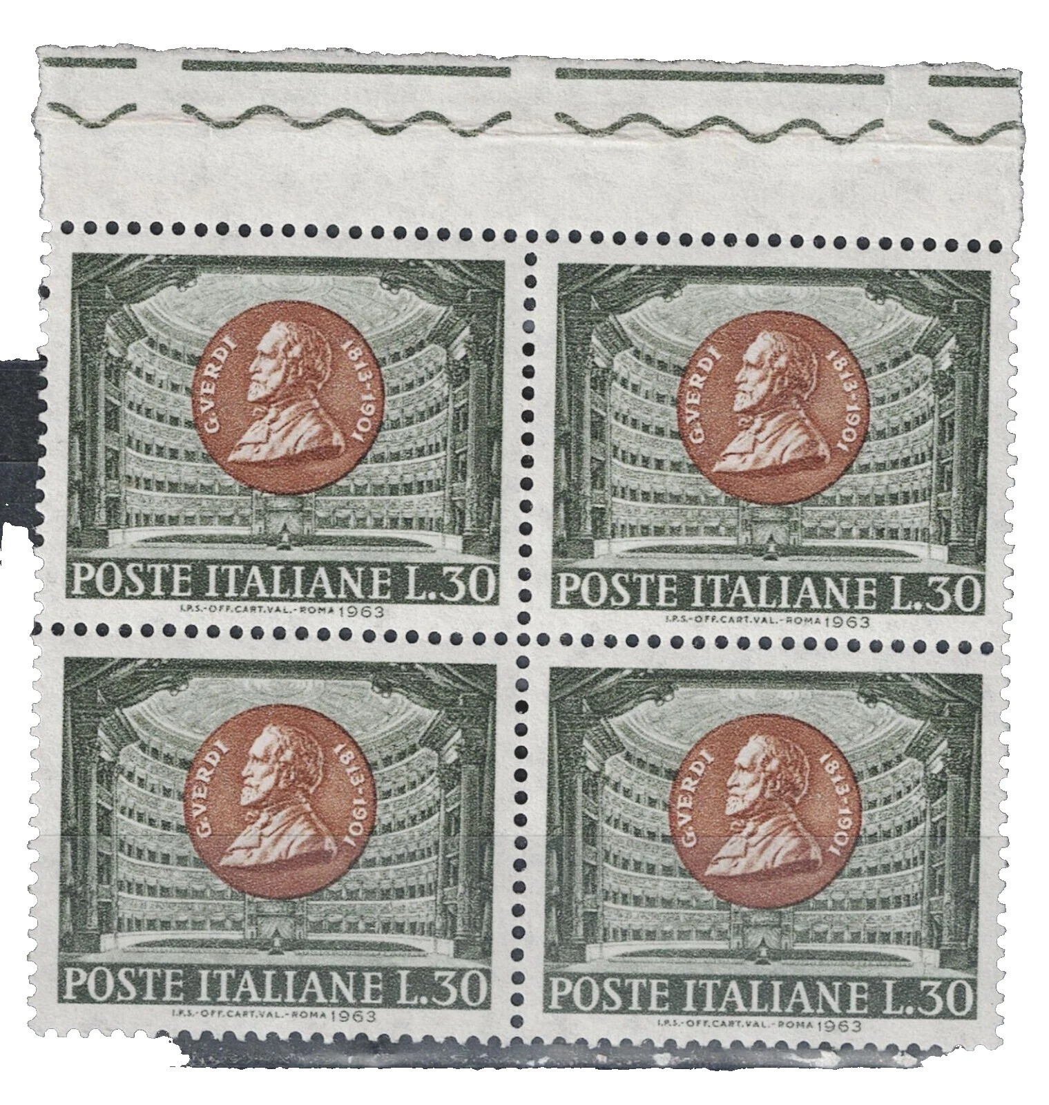 Used Famous People Postal Stamp Blocks