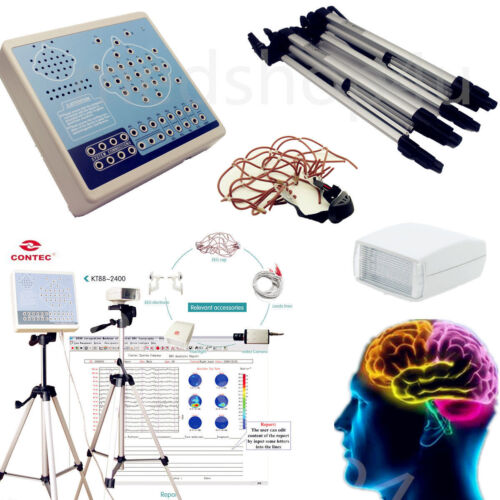 CONTEC KT88-3200 EEG macchina e sistema di mappatura digitale 32 canali, 2 treppiedi, USB - Foto 1 di 12