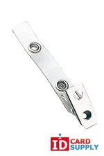 Pack of 100 Clear Vinyl Strap Badge Clips  2105-1993