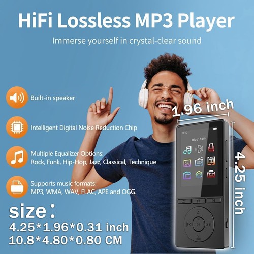 64GB MP3 Player with Bluetooth 5.3, Music Player with HiFi Sound for Sports Runn - Picture 3 of 8