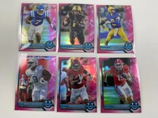 2022 Bowman University Chrome Pink Refractor Parallel Pick Your Card