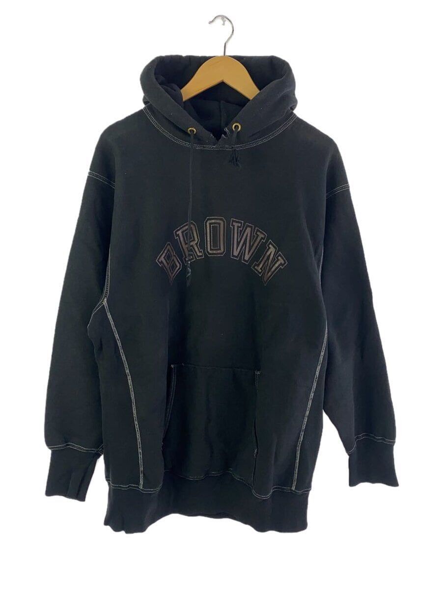 Champion Hoodie XXL Cotton Black Solid 90S USA REVERSE WEAVE