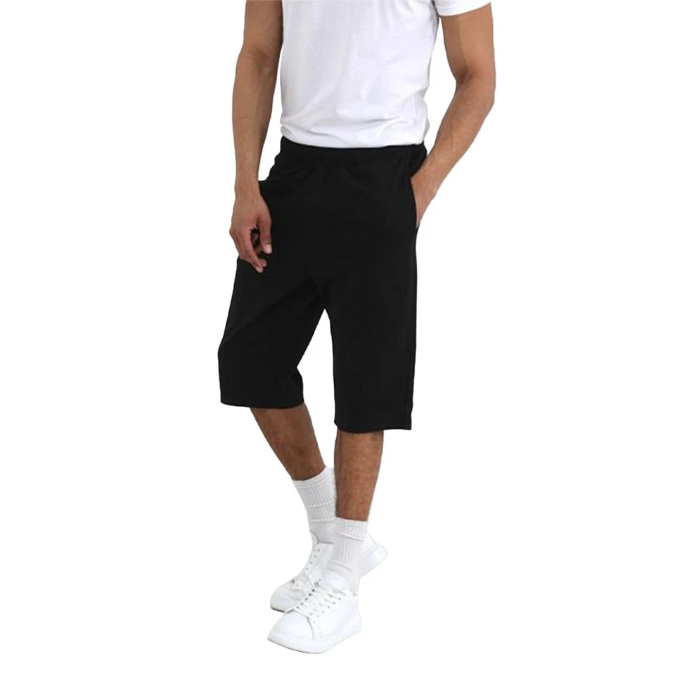 Мужские шорты для бега длиной до колена мешковатые хлопчатобумажные джерси размеры S-2XL - Изображение 4 из 4