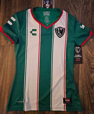 Netflix Club de Cuervos サッカーシャツ Mサイズ NWT Charly Club de Cuervos Netflix Season 4 Futbol Jersey Green