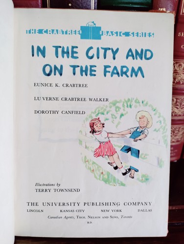 VNTG_In The City & On The Farm_E Crabtree_Hardcover_1940_Good - Picture 5 of 11
