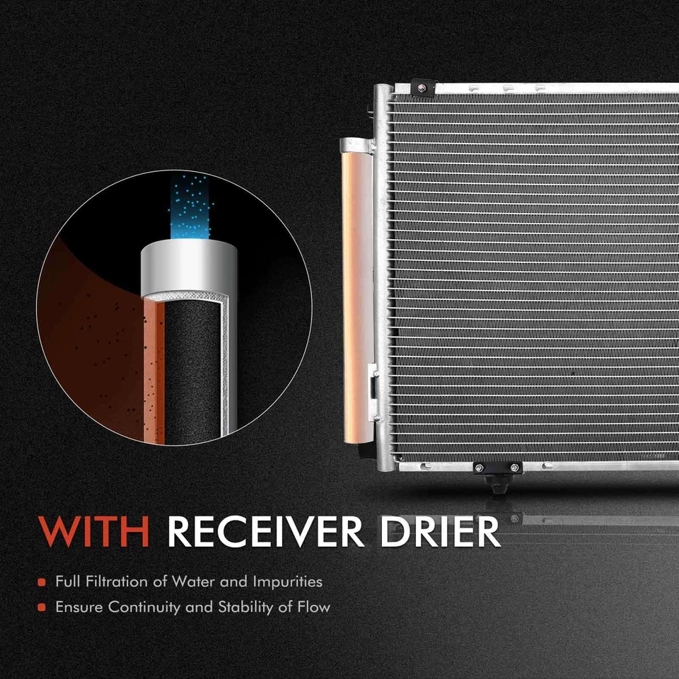 Kit de refrigeración de radiador y condensador de CA para Toyota Camry 2002-2006 Lexus ES300 02-06 Foto 3 de 4