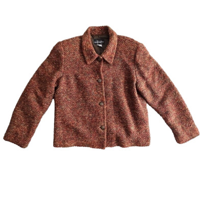 Requirements Tweed Blazer Women's 14 Jacket Textured Multicolor Vtg 90's Office