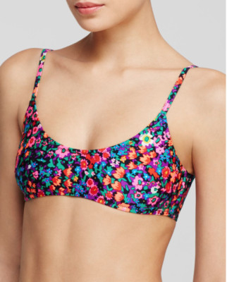 MINKPINK Candy Pop Scoop Neck Bikini Top L75441 Women's Sz M