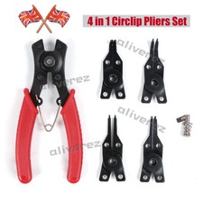 4-IN-1 SNAP RING INTERNAL & EXTERNAL CIRCLIP PLIER SET INTERCHANGEABLE HEADS KIT