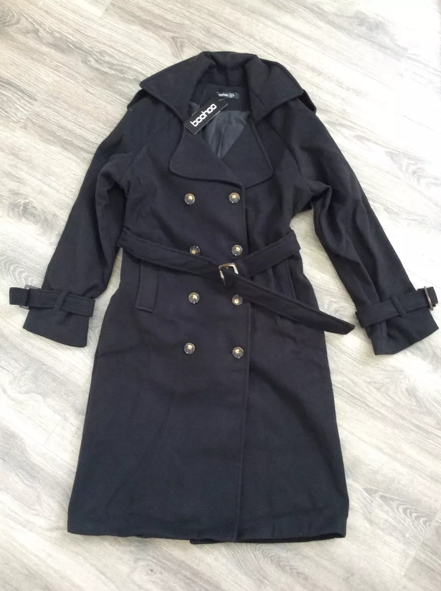 Boohoo belted store trench coat