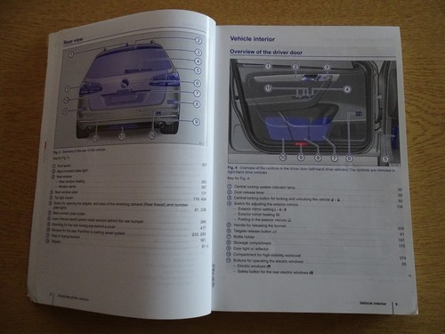 GENUINE VW PASSAT ESTATE MAGOTAN 2010-2014 OWNERS MANUAL HANDBOOK WALLET PACK - Picture 3 of 7