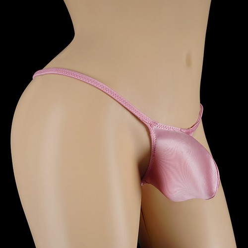 Men Satin Glitter Underwear G-String Briefs Panties Pouch Stretch Thong Lingerie - Picture 47 of 50
