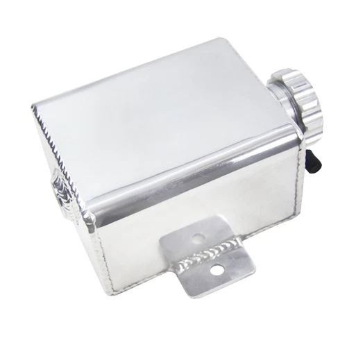 1235ml Aluminum Overflow Tank Bottle Coolant Expansion Catch Can Tank+Billet Cap - Picture 7 of 7