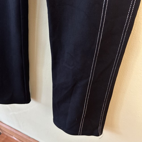 INC Skinny Black With White Trim Stitching Pants size 8 - Picture 5 of 11