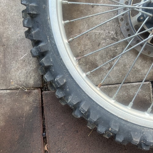 84 HONDA CR 125 CR125 CR 125R OEM FRONT WHEEL FRONT RIM 44601-KA3-730ZA - Picture 7 of 11