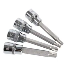 8755 Clutch Head Bit Socket Set 5/32 3/16 1/4 5/16" For Chevy Cars, Trucks Older