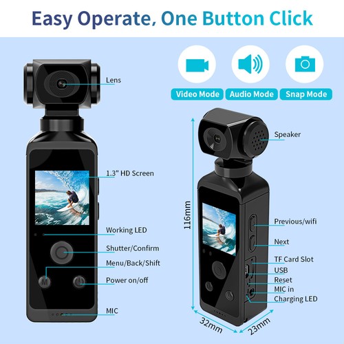 4K HD Waterproof Sports Action Camera WIFI Video DVR Recorder Underwater Camera - Picture 10 of 18