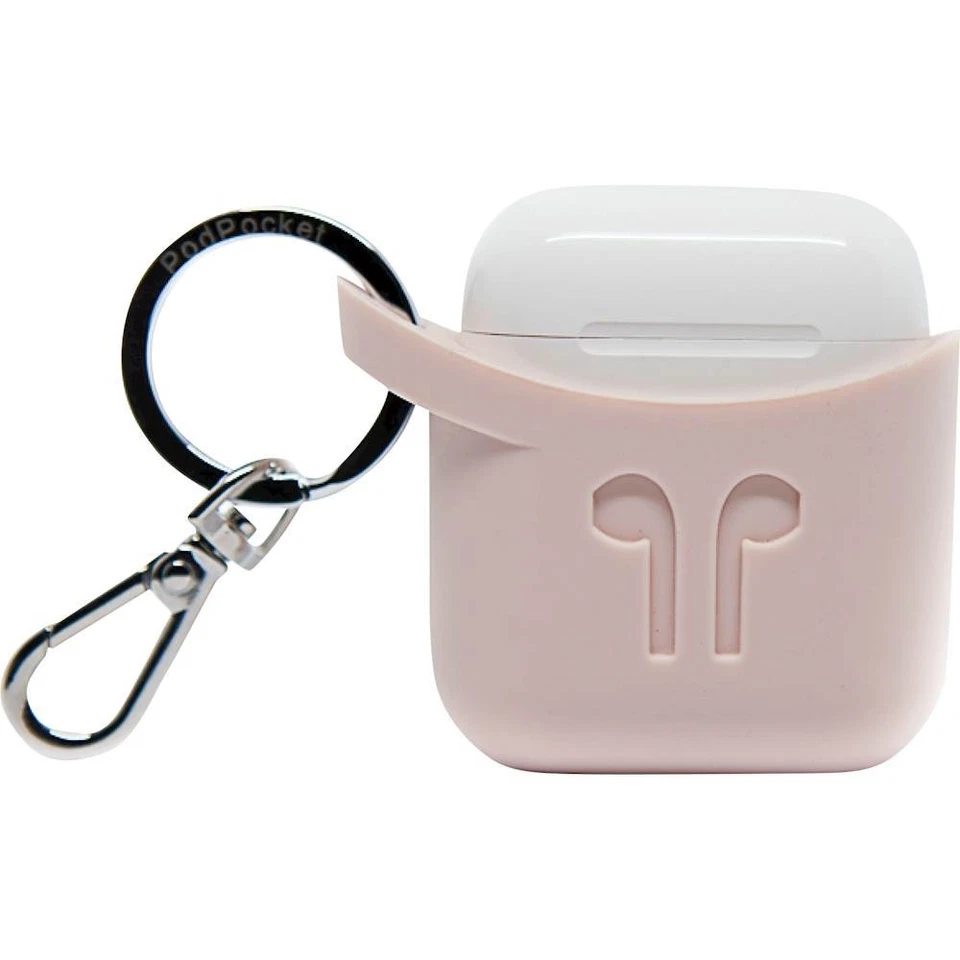 ¡NUEVO! Funda protectora de silicona con llavero PodPocket para Apple AirPods Foto 4 de 4