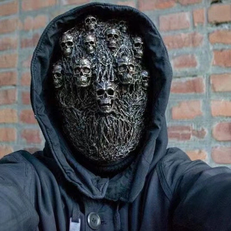 Scary Devil Costume The Terminator Face Mask Full Face Mask Cosplay Halloween - Image 4 of 4