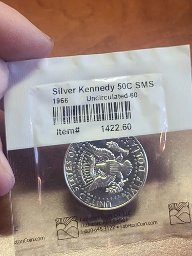 1966 Kennedy Half Dollar 40% SILVER Uncirculated