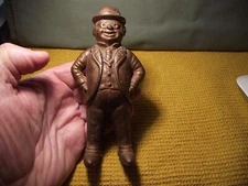 AN AC WILLIAMS ANTIQUE CAST IRON TOY HAPPY GRANDPA STILL SAVINGS BANK
