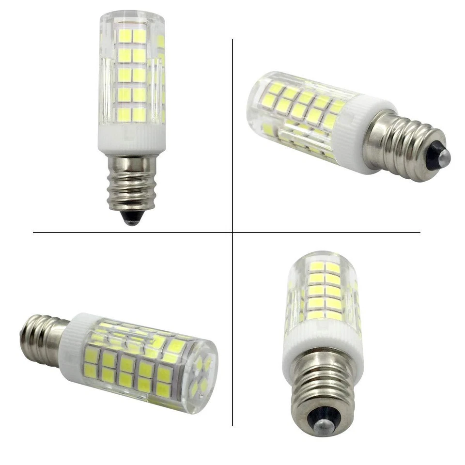 10pcs E12 C7 LED bulb 5W AC DC 12V 64-2835SMD Ceramics Garden light White Lamp - Image 3 of 4