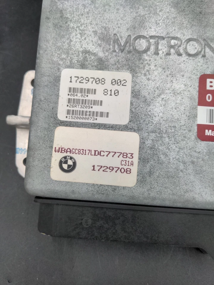Unidad de control del motor E32 BMW 750i 750il 850CSI DME ECU Brain 0261200156 OEM Bosch Foto 3 de 4