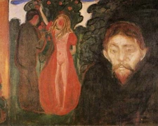 Print or Canvas - Jealousy, 1895 by Edvard Munch