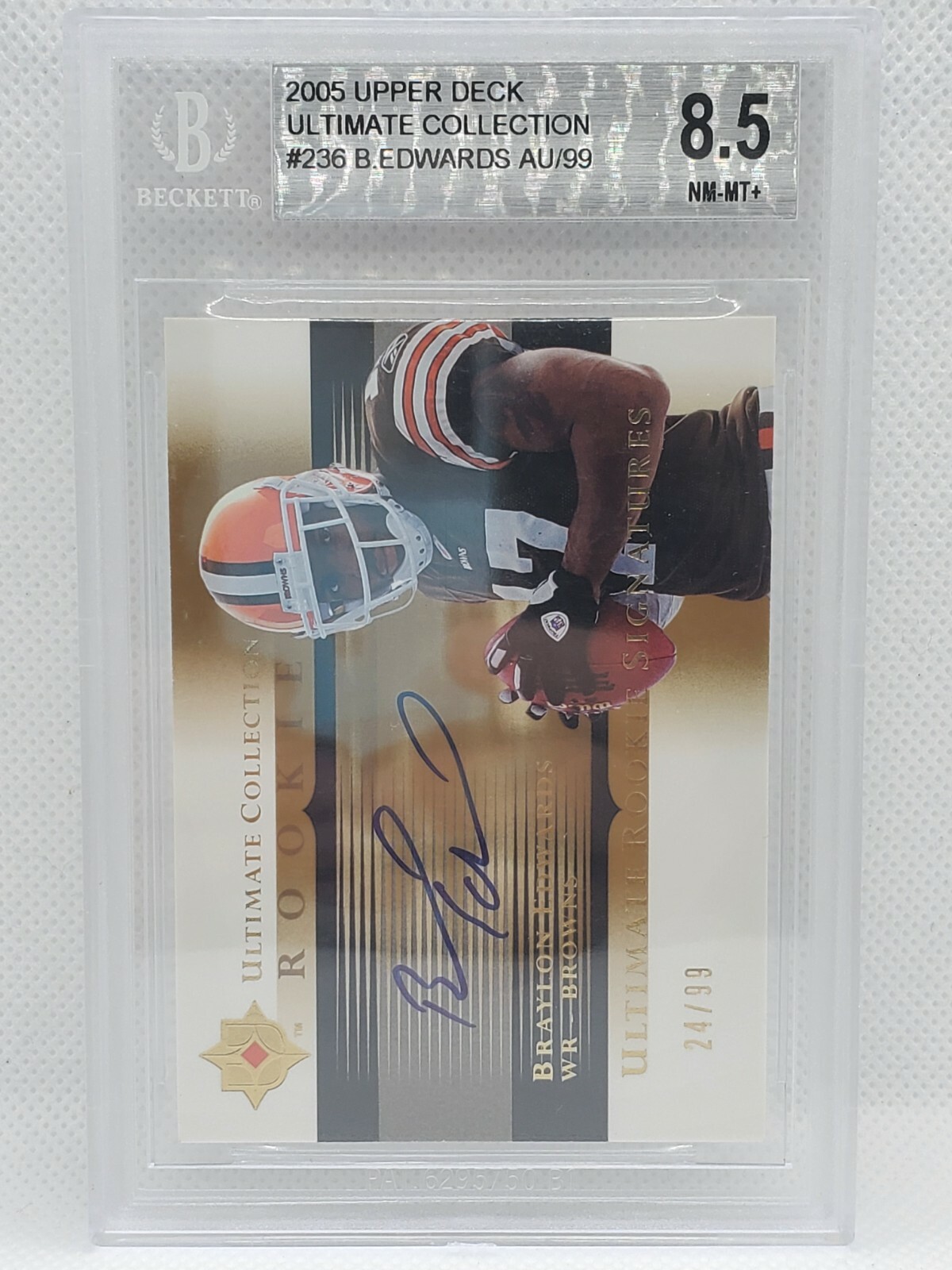 Braylon Edwards Upper Deck Mini Jersey Collection #78 Base
