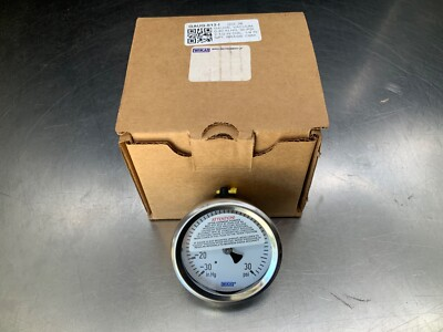 #ad #ad Wika Gauge Vacuum Pressure Gauge 2 1 2quot; 1 4quot; NPT Brass Back Mount 0 30psi $22.95