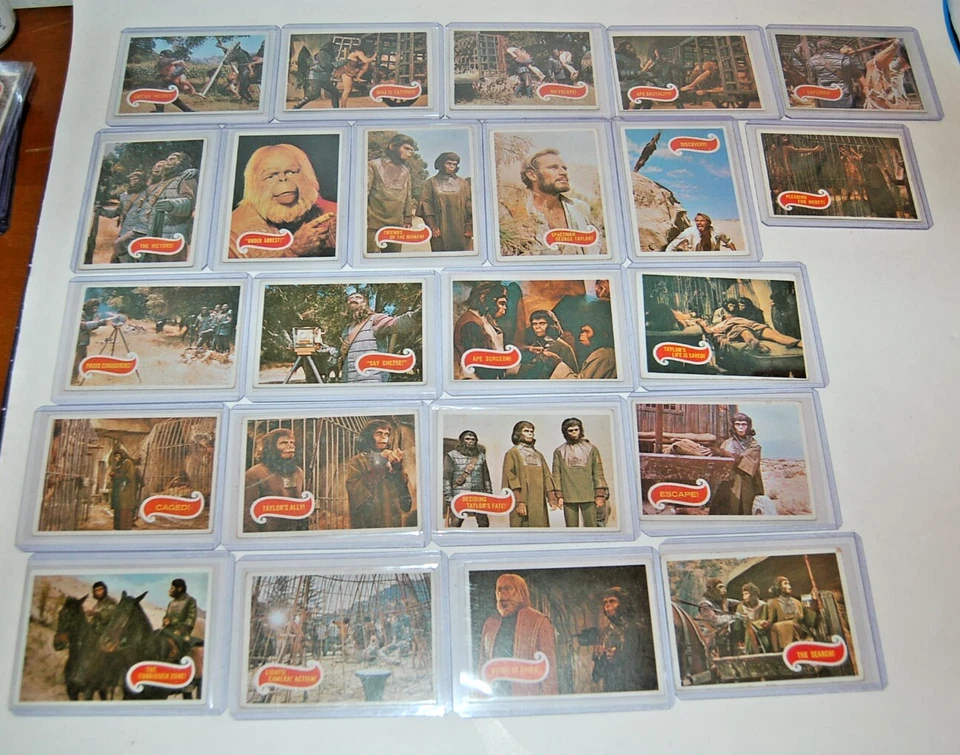 Planet of the Apes FILME 1967 Topps Vintage Conjunto de Cartas 44 Cartas - Imagem 2 de 4