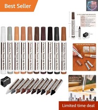 Furniture Markers Touch Up,Wood Filler Floor Scratch Repair Kits,Set of 21-Ma...