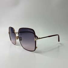 NEW AUTHENTIC Tom Ford TF 1006 "RAPHAELA" 69W White w/Rose Lenses