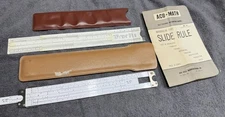 Lot of 2 Slide Rules - Acu-Math